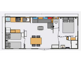 Plattegrond Kaleda -  - Chalet Standard 4p